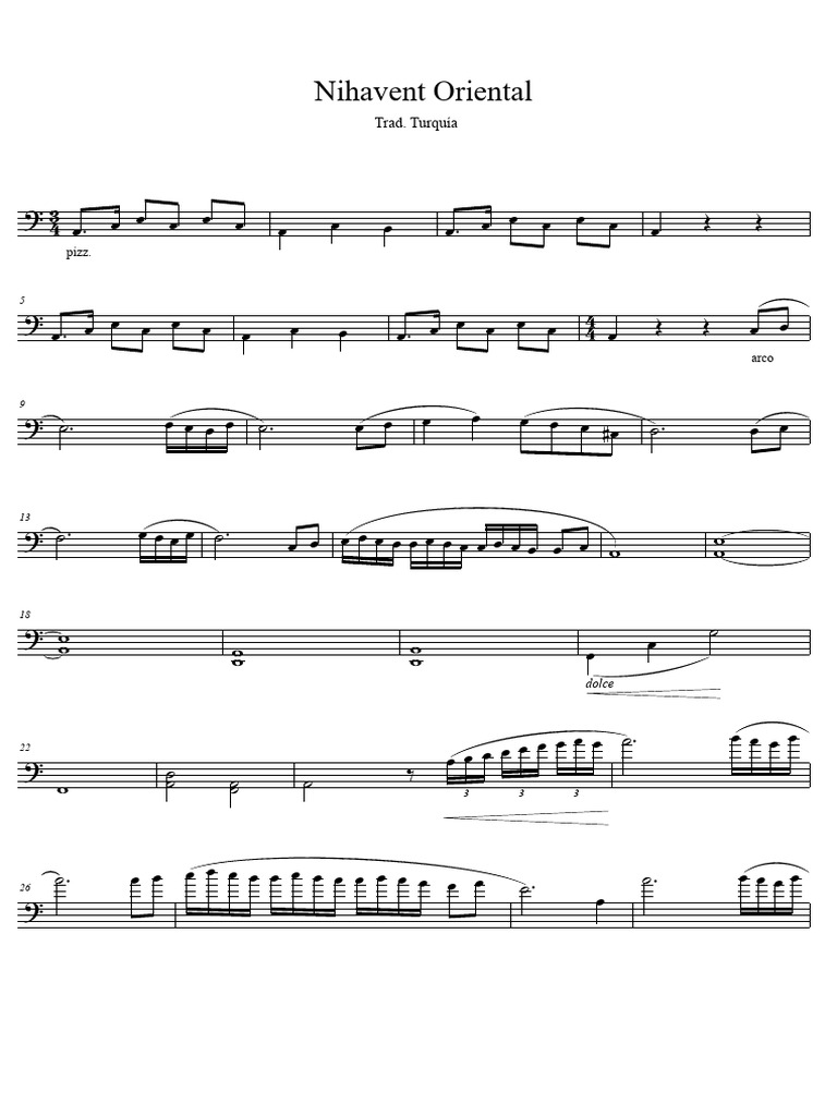 Nihavent Oriental Sheet Music | PDF