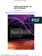 Extreme Weather and Climate 1st Edition Ahrens Test Bank