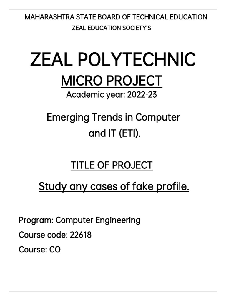 Zeal polytechnic micro project pdf cyberbullying identity theft