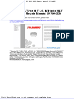 Manitou Mlt742 H T Ls Mt1033 HLT S2e2 S3e2 Repair Manual 547946en