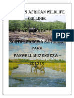 Muzengeza 2013 Field Attachment Report
