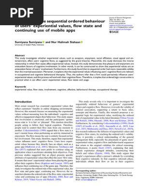 03063070231167267_A Review of Sequential Order