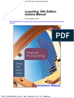 Financial Accounting 16th Edition Williams Solutions Manual