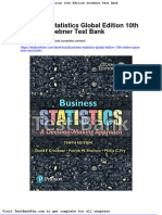 Business Statistics Global Edition 10th Edition Groebner Test Bank