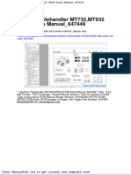 Manitou Telehandler Mt732mt932 St3b Parts Manual 647449
