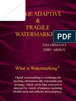 IMAGE ADAPTIVE & FRAGILE WATERMARKING TECHNIQUES