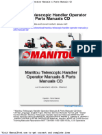 Manitou Telescopic Handler Operator Manuals Parts Manuals CD
