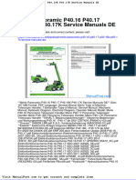 Merlo Panoramic p40 16 p40 17 p40 16k p40 17k Service Manuals de