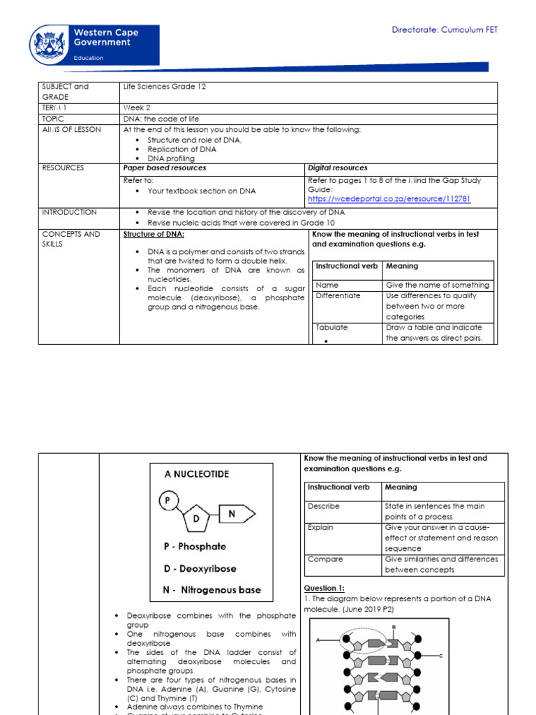 LIFE SCIENCE GRADE 12 PAPER 2 NOTES PDF DOWNLOAD 2022 visual data 2