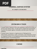 Criminal Justice System: By: Chiquit A. Gayamo, MSCJ