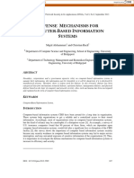 D M C B I S: Efense Echanisms For Omputer-Ased Nformation Ystems