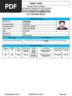 Admit Card