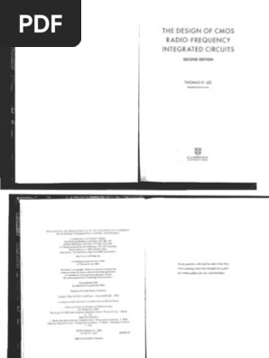 The Design of CMOS RFIC - TH Lee 2nded | PDF