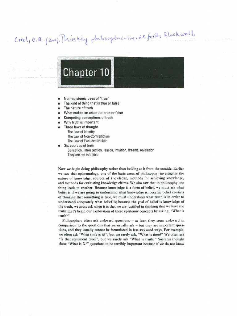 HOW EXACTLY DO YOU DEFINE TRUTH intelligence overview