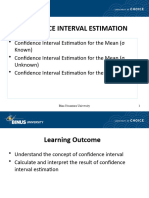 Confidence Interval Estimation (Basic Statistics)