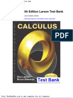 Calculus 10th Edition Larson Test Bank