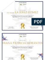 Certificado de Cursos SEGURIDAD de PROCESOS.