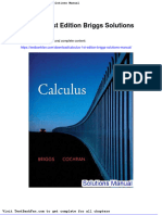 Calculus 1st Edition Briggs Solutions Manual