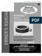 Purespa™: Sb-H10 110-120 V, 60 HZ, 12 A