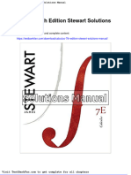 Calculus 7th Edition Stewart Solutions Manual