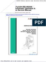 Mitsubishi Forklift Rb14n2hs Rb20n2h Schematic Operation Maintenance Service Manual