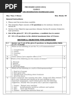 Preboard III Question Paper (IT)