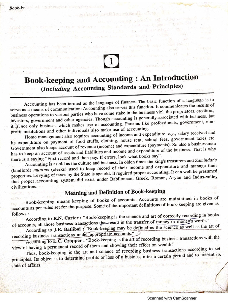 Introduction Of Accounting