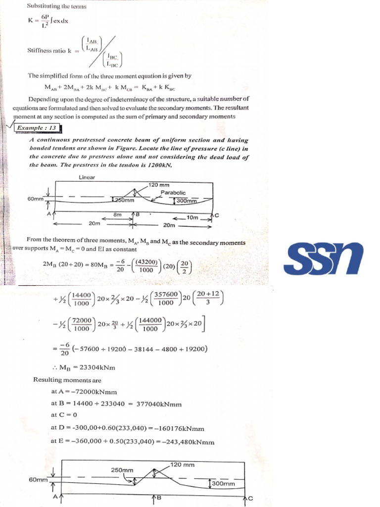 Continuous Beams in Prestressed Concrete | PDF | Beam (Structure ...