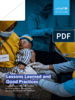 Lessons Learned and Good Practices Immunization Activities During The COVID 19 Pandemic 2021
