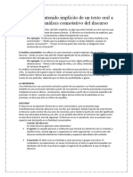 Valor Del Contenido Implícito de Un Texto Oral A Partir Del Análisis Connotativo Del Discurso