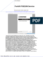 Mitsubishi Forklift Fge25n Service Manual