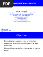 Unit I Normalization