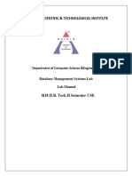 DBMS Lab Manual