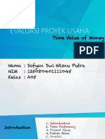 Evaluasi Proyek Usaha 5 Time Value of Mo