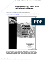 Mustang Skid Steer Loader 2060 2070 SN 001591 Up Service Manual 001 69975