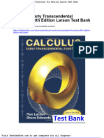 Calculus Early Transcendental Functions 6th Edition Larson Test Bank