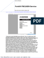 Mitsubishi Forklift Fbc25en Service Manual