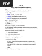 DBMS Unit Iii