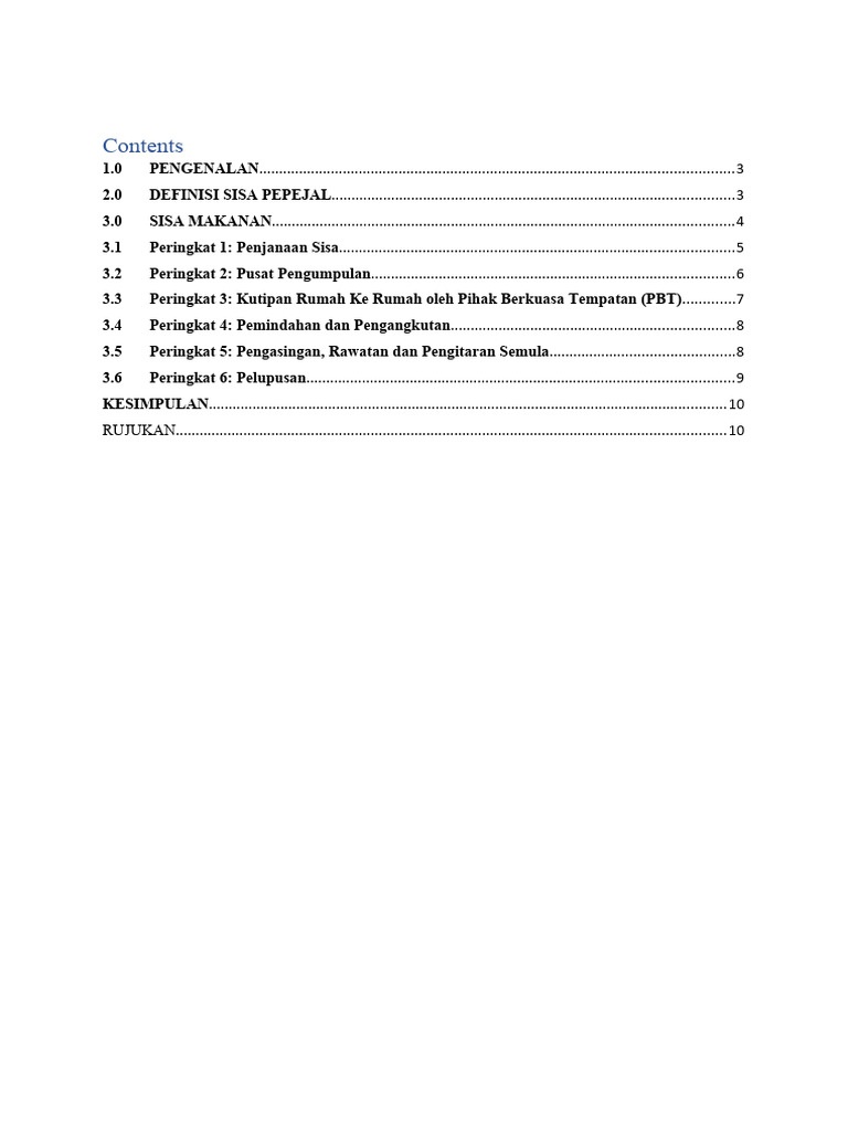Tugasan Pengurusan Sisa Pdf
