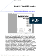 Mitsubishi Forklift Fd30k MC Service Manual