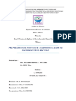 Préparation de Nouveaux Composites A Base de Polypropylène Recycle