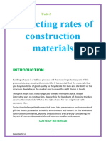 Collecting Rates of Construction Materials - Docx Mine