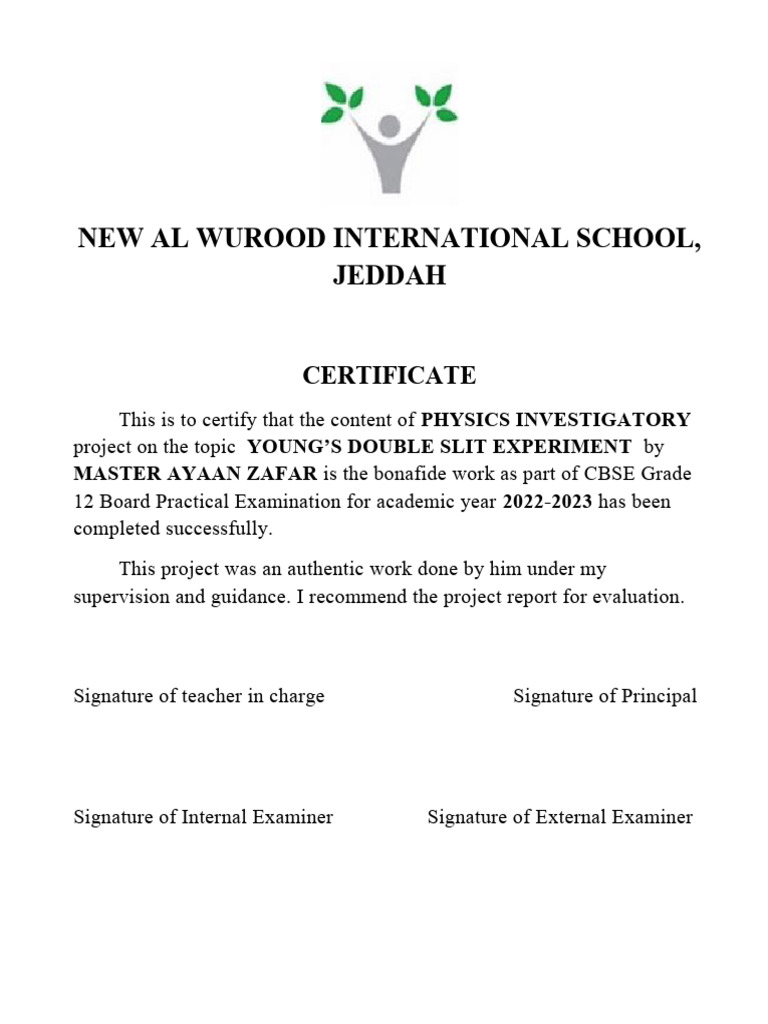 Certificate page pdf