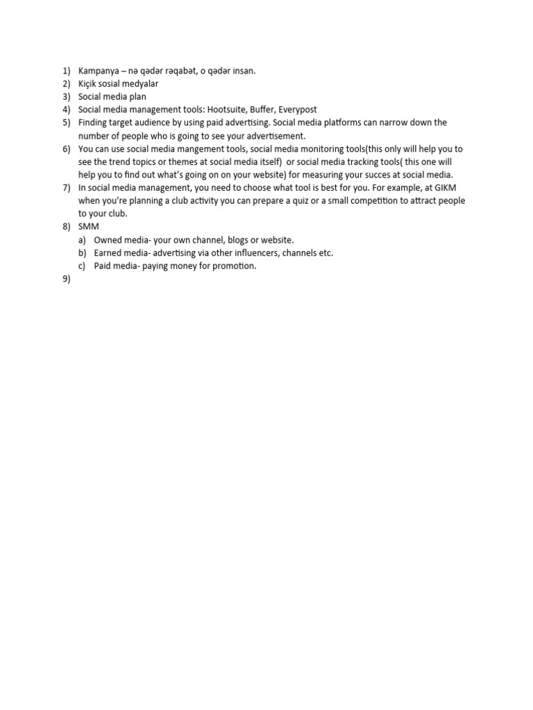 Social Media Management PDF