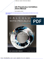 Calculus I With Precalculus 3rd Edition Larson Solutions Manual