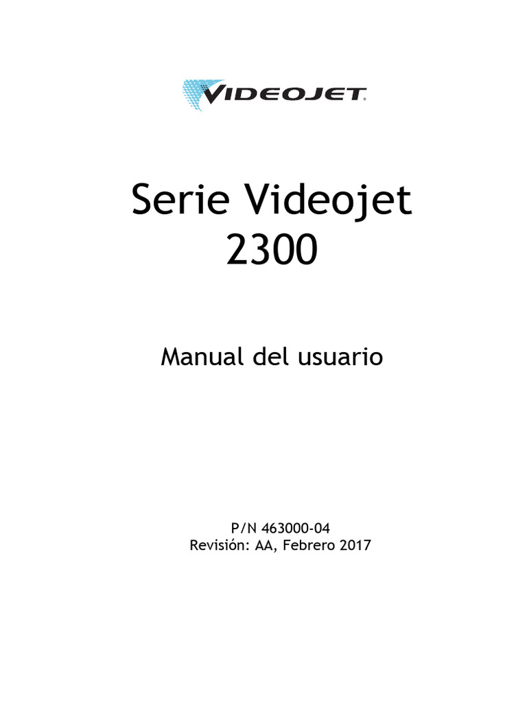 Serie Videojet Manual Del Usuario PDF Impresora Teclado