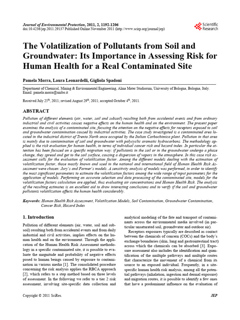 Jep20110900001 86454362 | PDF | Sensitivity Analysis | Risk