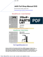 Nichiyu Forklift Full Shop Manual DVD