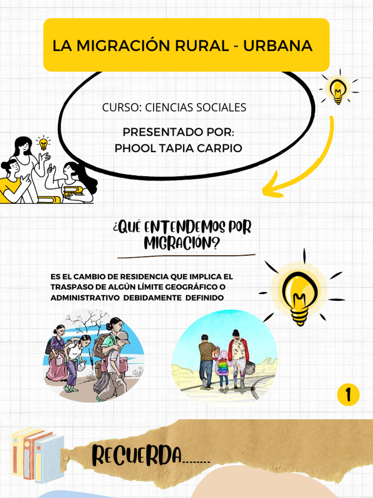 Migración Rural Urbano | PDF | Migración humana | Refugiado
