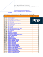 External Embargo List